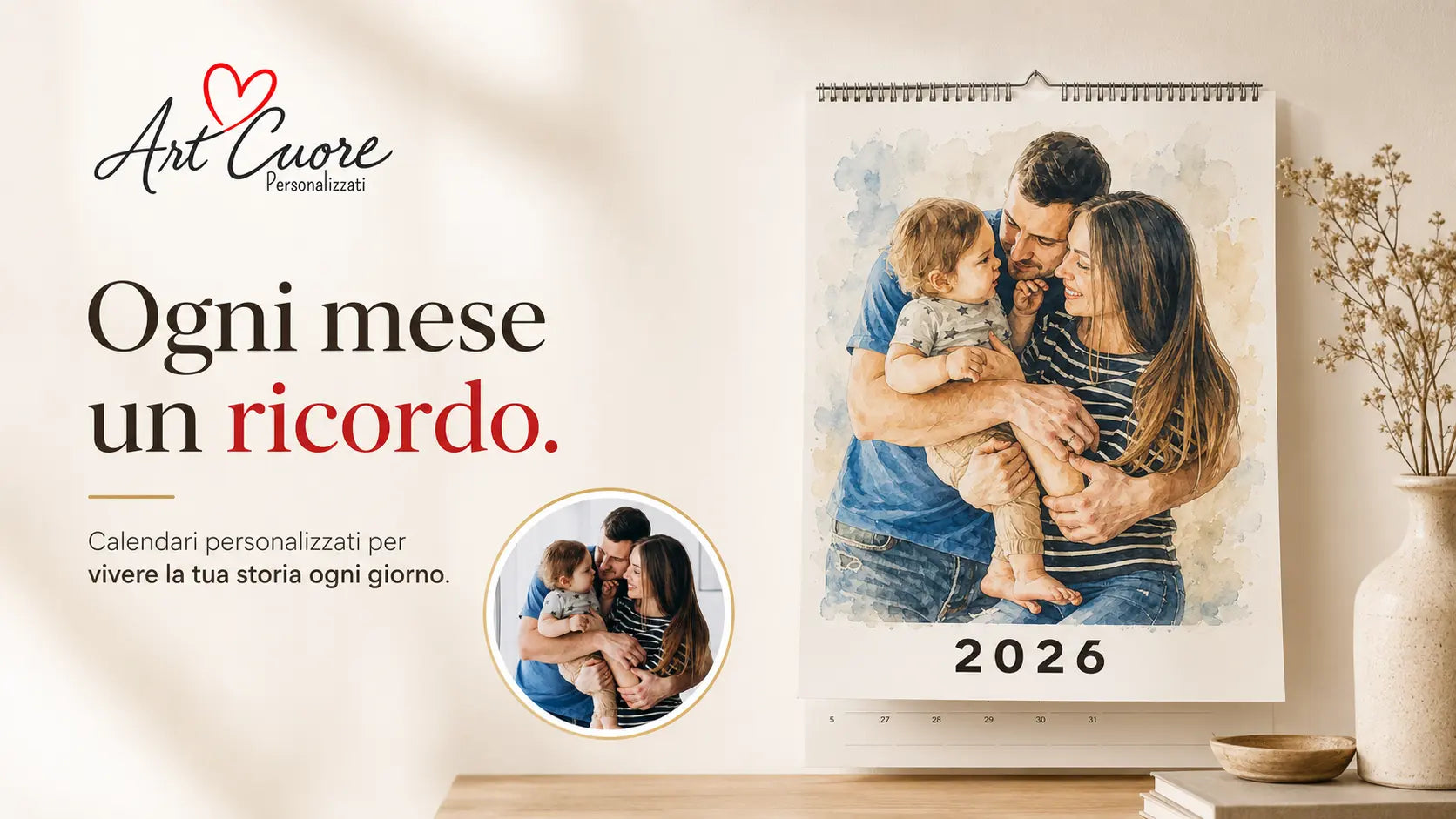 Calendario fotografico di famiglia